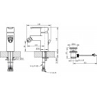 Mitigeur pour bidet laiton chrome serie genf avec vidage