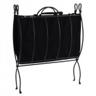 Porte-bûches pliable en fer forgé