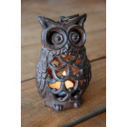 Lanterne en fonte chouette