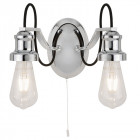 Applique olivia, chrome, 2 ampoules