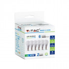 Kit super saver pack v-tac vt-2266 6pcs/pack ampoule led mini globe p45 5,5w e14 blanc neutre 4000k - sku 2734