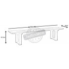Banc de jardin en bois traité autoclave