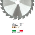 Lame de scie circulaire hm d. 160 x al. 20 x ép. 2,5/1,6 mm x z24 alt pour bois - eleth i - first italia