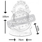 Fontaine arche en pierre reconstituée