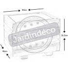 Jardinière carrée 27 litres