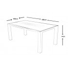 Table de jardin florence 180cm - Taupe