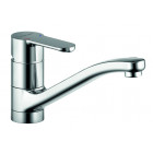 Mitigeur pour evier serie genf en laiton chromé cartouche en céramique bec pivotant avec limitation de pivotement de 120 °