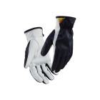 Gants de travail en cuir Marine-Foncé/Blanc - Pack de 12 paires - 28021459 - Taille au choix