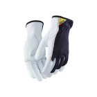 Gants de travail en cuir/coton Marine-Foncé/Blanc - Pack de 12 paires - 28031458 - Taille au choix
