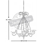 Lustre chandelier 6 bougies
