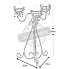 Bougeoir arabesques 3 bougies