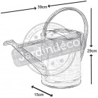 Arrosoir 3 litres en zinc