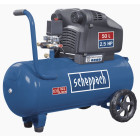 Compresseur 2 cylindres 1800w 50l 10bar 322 l/min hc54dc scheppach