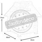 Niche en bois toundra 75x81,5x88cm
