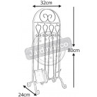 Serviteur de cheminée 4 accessoires