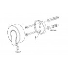 Tablette étagère d'angle de salle de bain serie ventura support chromé