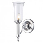 Applique carroll2, chrome et verre