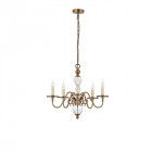 Chandelier tilburg, laiton antique 5 éclairages