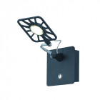 Applique led adjustable wall 14 cm, noir, chrome
