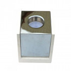 V-tac vt-860 gypse blanc carré en béton montage en surface avec métal en chrome pour spotlights 1xgu10-gu5.3 - sku 3116