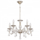 Chandelier blanc classic 5 ampoules 81 cm