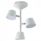 Plafonnier blanc techno 3 ampoules 31 cm