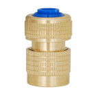 Raccord rapide en laiton pour tuyau diamètre 1.9cm