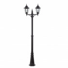 Lampadaire de jardin noir paris 1 ampoule