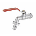 Robinet de jardin à sphère 1/4 tour + raccord au nez M3/4' (20x27) sortie M3/4' (20x27) / NOYON & THIEBAULT - Ø 15 mm - 2155-2020ET