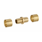 Jonction égale à glissement pour tube PER NOYON & THIEBAULT - Ø 16 mm Bague en laiton - 3187-16L1