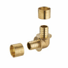 Coude égal à glissement pour tube PER NOYON & THIEBAULT - Ø 20 mm Bague en laiton - 3188-20L1
