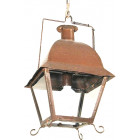 Lanterne à suspendre isle saint louis en fer forgé 36x36x62 cm