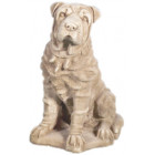 Statue chien en pierre reconstituée