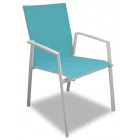 Salon de jardin moderne bleu 6 personnes cyclades