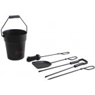Seau 4 accessoires cheminée fire