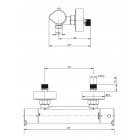 Mitigeur de douche thermostatique serie palma raccord de douche 1/2 "