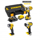Kit CPROF138 + DCL40 perceuse à percussion + visseuse à chocs + 2 x 4,0 Ah + chargeur + TSTAK II DeWalt