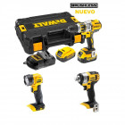Coffret CPROF143 + DCL40 perceuse à percussion + boulonneuse à chocs + accessoires DeWalt