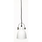 Petite suspension indus en métal blanc