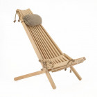 Chilienne scandinave avec repose-pieds mélèze