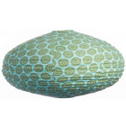 Suspension ovale 80cm oki flower aqua & olive