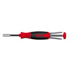 Tournevis WIHA LiftUp 70 mm + 6 embouts intégrés - 38596