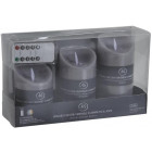 Coffret 3 bougies leds parfumées avec télécommande Coffret 3 bougies leds parfumées avec télécommande
