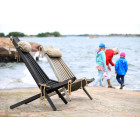 Chilienne en bois ecochair (coussin offert) pin gris