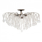 Plafonnier noir crystal 9 ampoules 45 cm