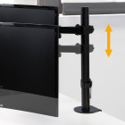 Support d'écran PC 13 à 32 pouces pour table rotatif à 360° noir