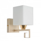 Applique murale dorée megapolis 1 ampoule 17 cm