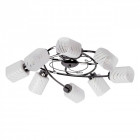 Plafonnier gris megapolis 8 ampoules 25 cm