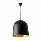 Suspension noire crater 3 ampoules