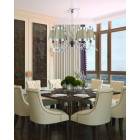 Suspension kristal lux, 6 ampoules, avec abat-jour Suspension kristal lux, 6 ampoules, avec abat-jour